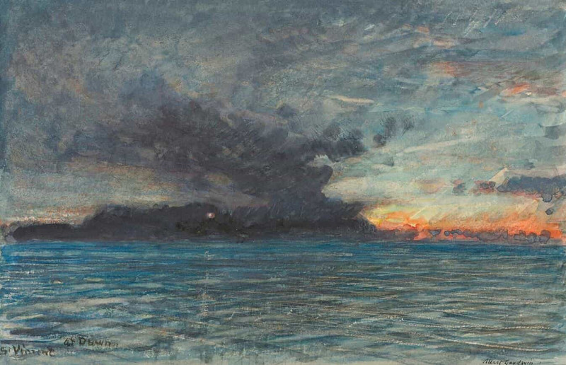 St Vincent at dawn. Albert Goodwin