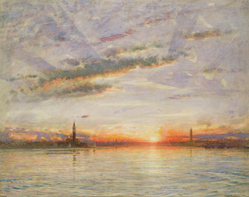 Sunset, Venice. Albert Goodwin