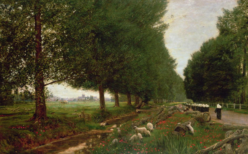 On the road to Winchester. Albert Goodwin