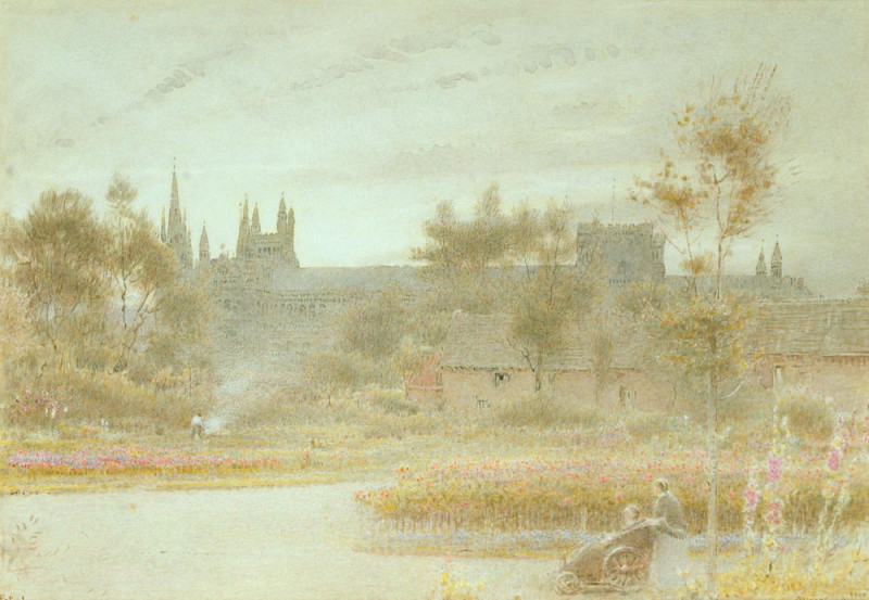 Peterborough Cathedral. Albert Goodwin