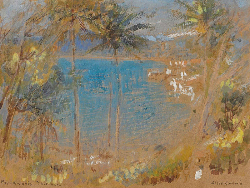 Blue Hole, Port Antonio, Jamaica. Albert Goodwin