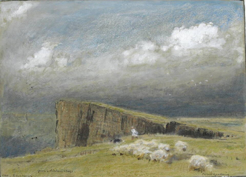 Edinburgh from Salisbury Crags. Albert Goodwin