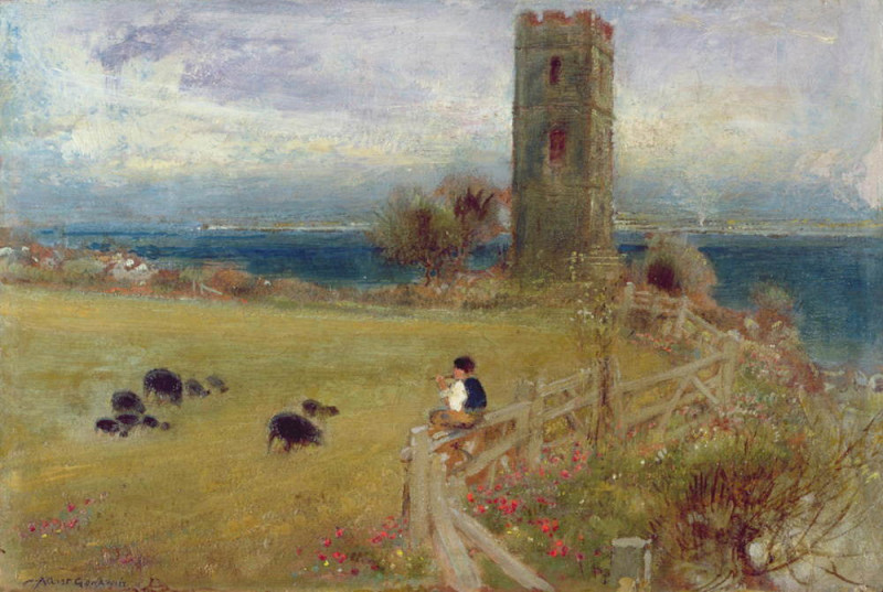The Shepherd Boy, Sidestrand, Norfolk. Albert Goodwin