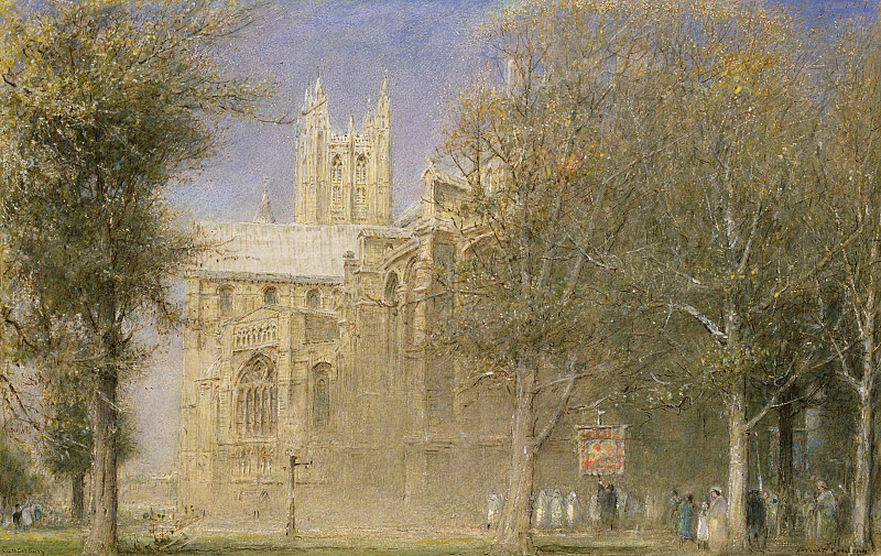 Canterbury Cathedral. Albert Goodwin