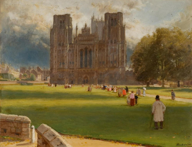 Wells Cathedral. Albert Goodwin