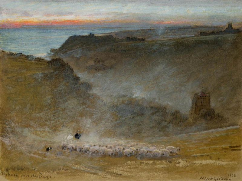 The Hills Over Hastings. Albert Goodwin