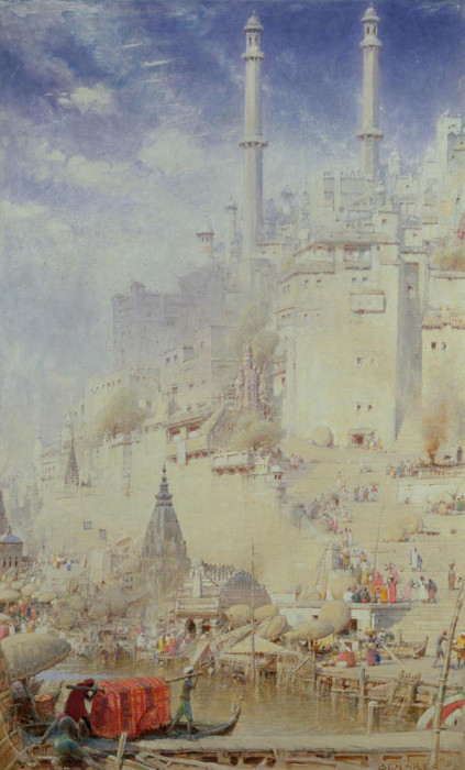 Benares (also known as Varanasi). Albert Goodwin