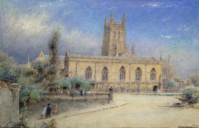 Worcester Cathedral. Albert Goodwin