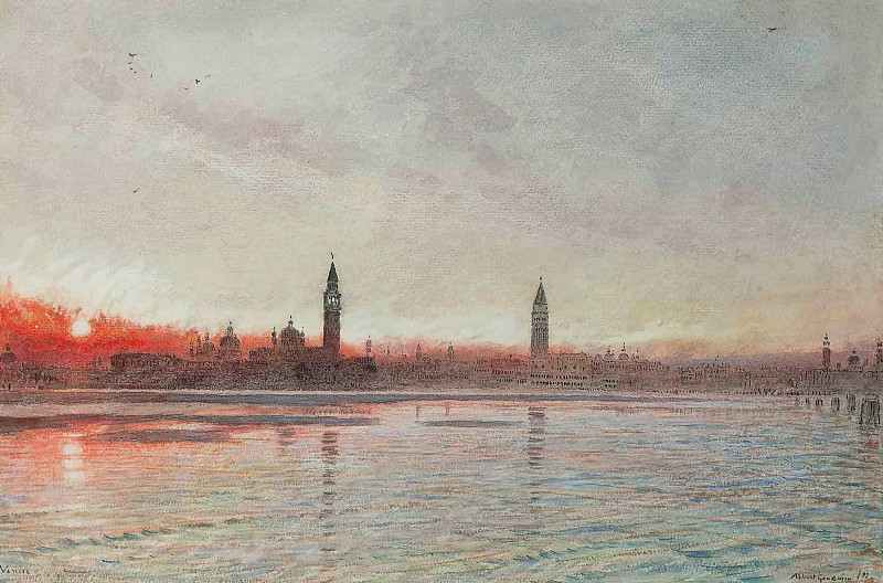 Sunset, Venice. Albert Goodwin