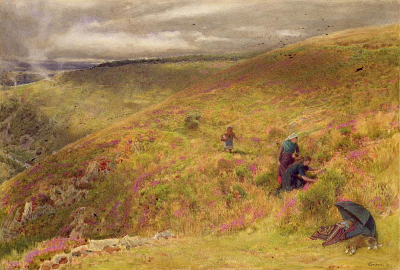 On the South Downs. Albert Goodwin