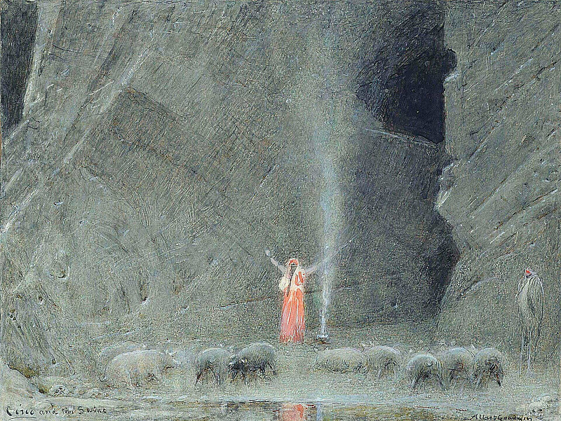 Circe and the Swine. Albert Goodwin