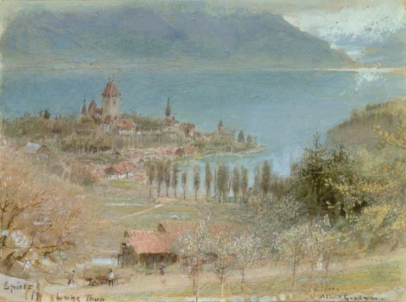 Spietz, Lake Thun. Albert Goodwin