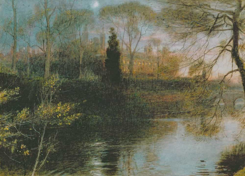 The Backs, Cambridge. Albert Goodwin