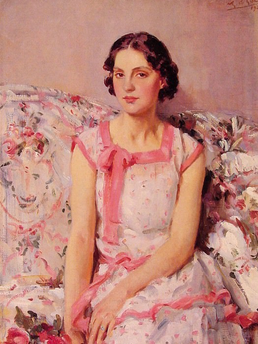 Portrait of Clare Collins. Wilfred Gabrial De Glehn