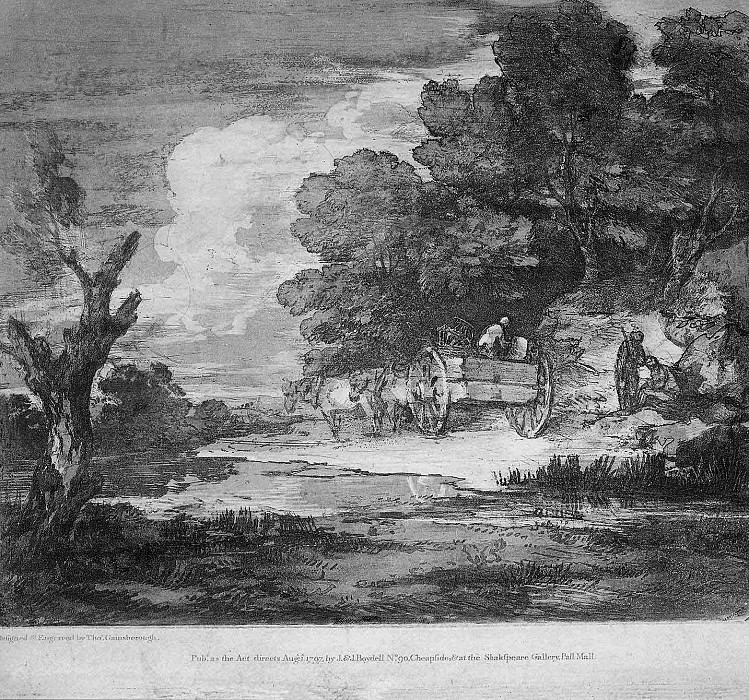 Gainsborough Thomas Landscape Sun. Thomas Gainsborough