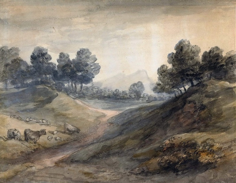 Landscape and Cattle. Thomas Gainsborough