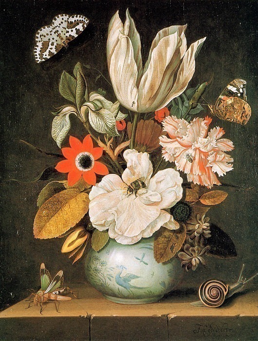 Flower still life, Johannes Goedaert