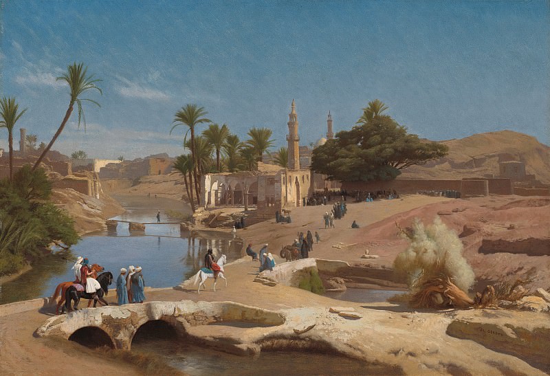 View of El-Fayoum. Jean-Léon Gérôme