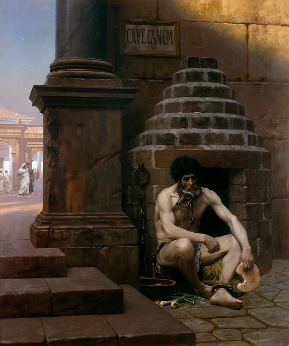 Собачья конура (военнопленный в Риме). Жан-Леон Жером