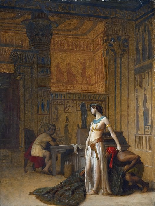 Клеопатра и Цезарь (эскиз). Жан-Леон Жером