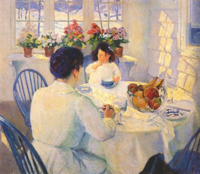 the breakfast room 1916. Bernhard Gutmann