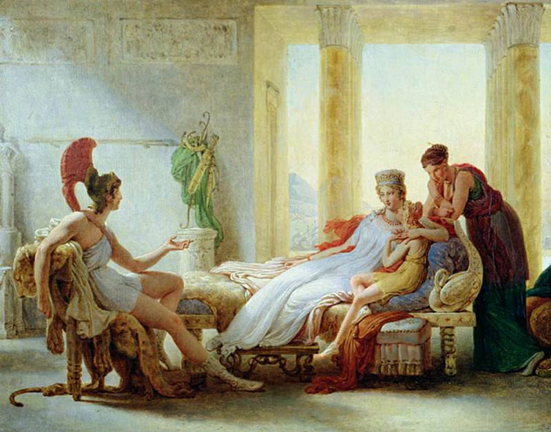 Aeneas telling Dido of the Disaster at Troy. Pierre-Narcisse Guerin