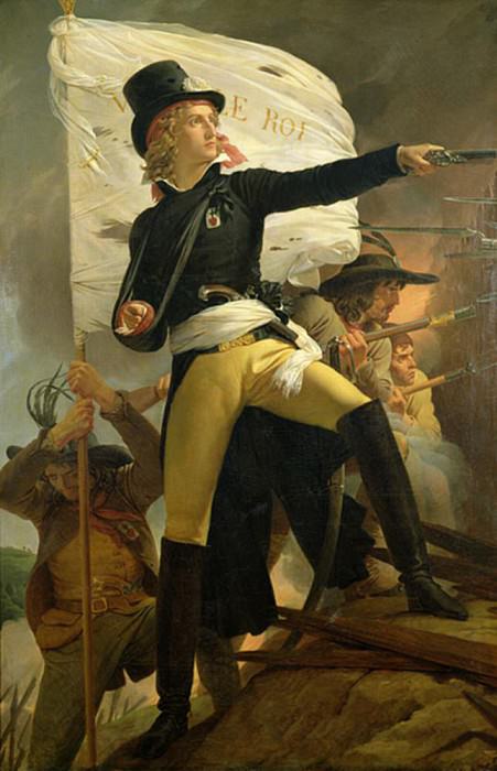 Henri de La Rochejaquelein (1772-94), leader of the revolt in the Vendee. Pierre-Narcisse Guerin