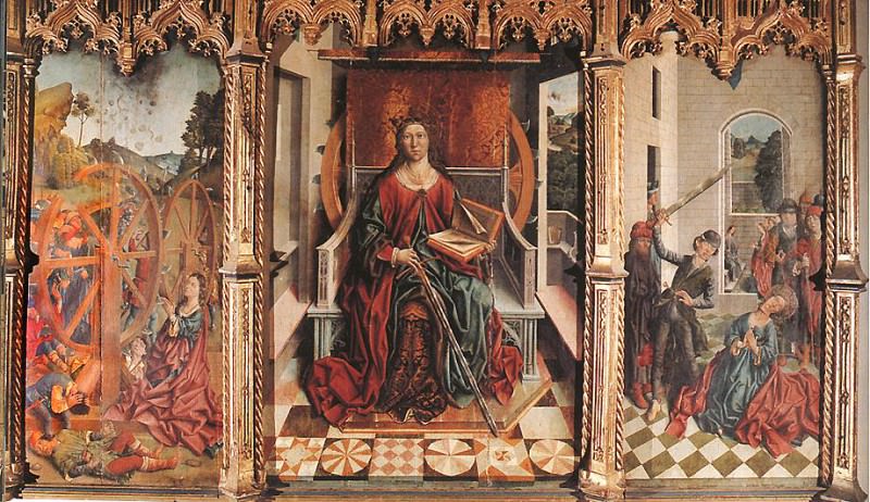 Triptych Of St Catherine. Fernando Gallego