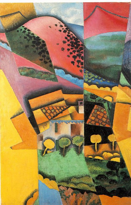 Gris Landscape at Ceret, 1913, 92x60 cm, Moderna Museet, Sto. Juan Gris