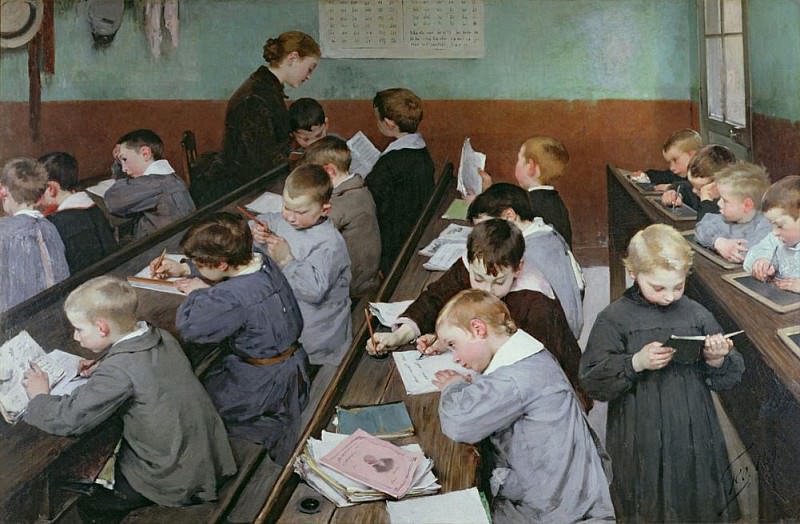 The Childrens Class. Henry Jules Jean Geoffroy