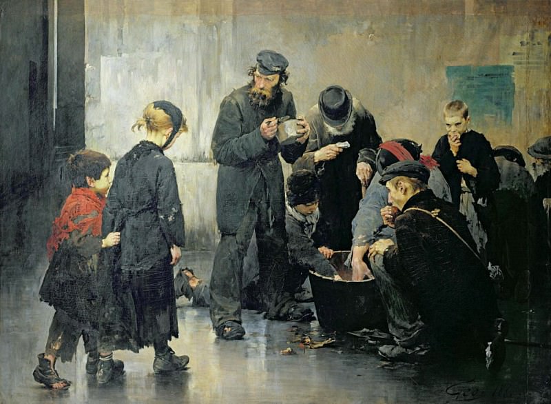 The Starving. Henry Jules Jean Geoffroy