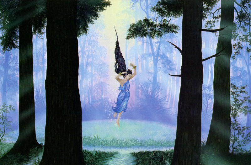 Luthien in the Woods of Neldoreth. Roger Garland