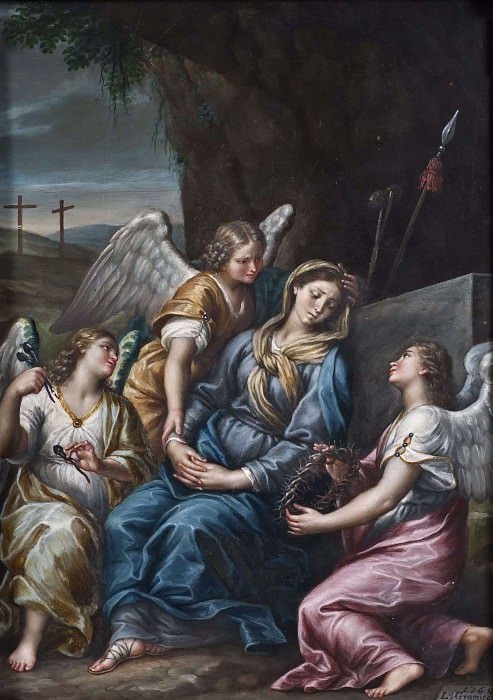 Богородица, скорбящая у могилы. Лоренцо Грамичча