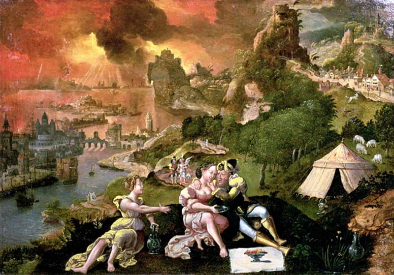Лот и его дочери. Лукас Гассель