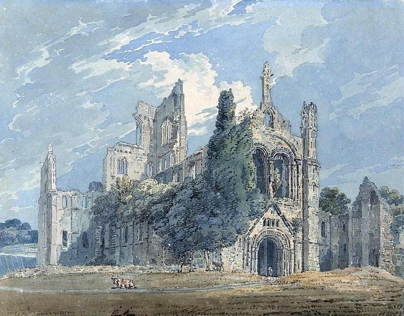 Kirkstall Abbey from the N.W.. Thomas Girtin