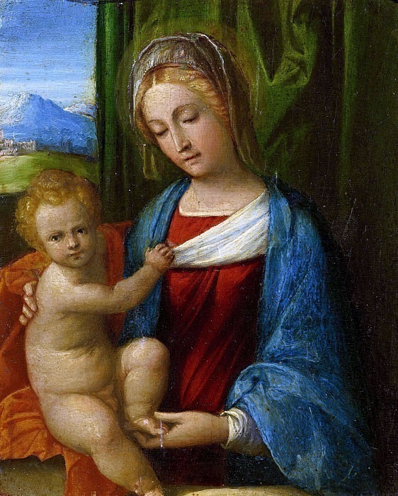 Мадонна с младенцем. Гарофало (Бенвенуто Тизи)