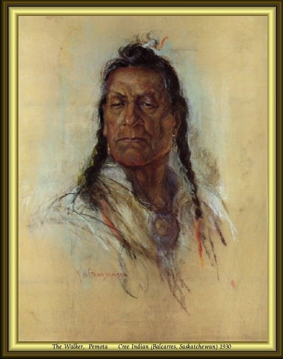 Индейский портрет #4. Николас Де Гранмезон