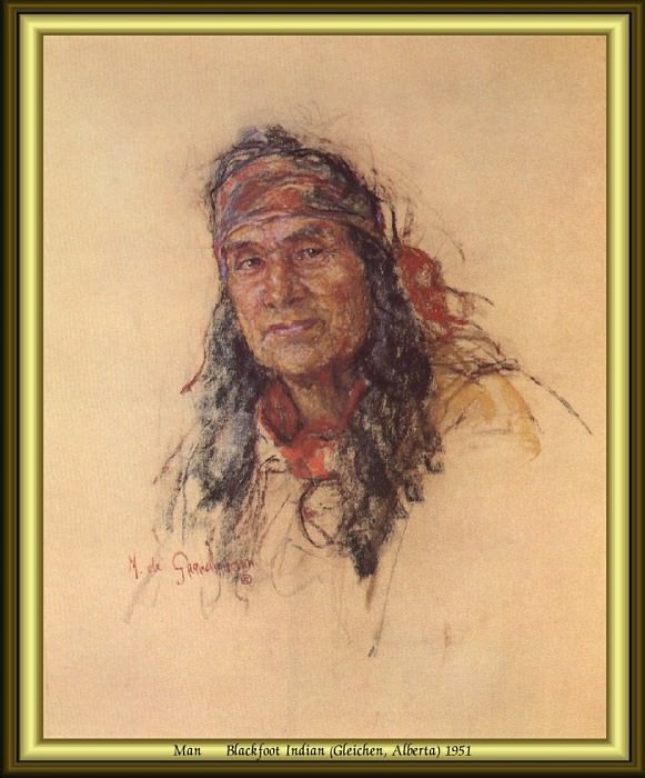 Индейский портрет #58. Николас Де Гранмезон