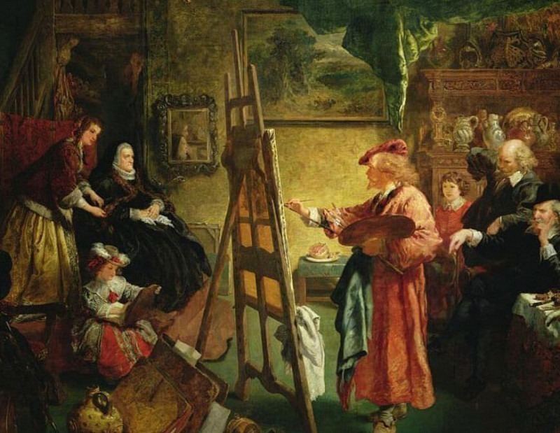 Rembrandts Studio. John Gilbert