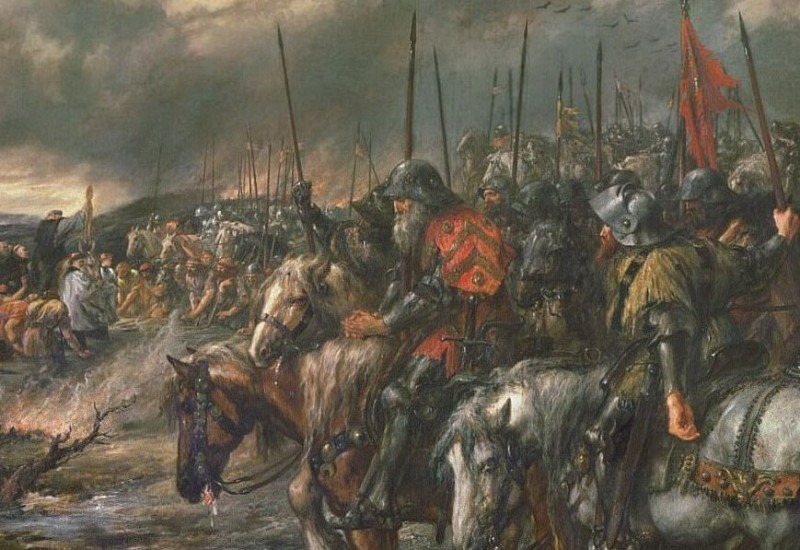 Утро битвы при Азенкуре, 25 октября 1415 г. Джон Гилберт