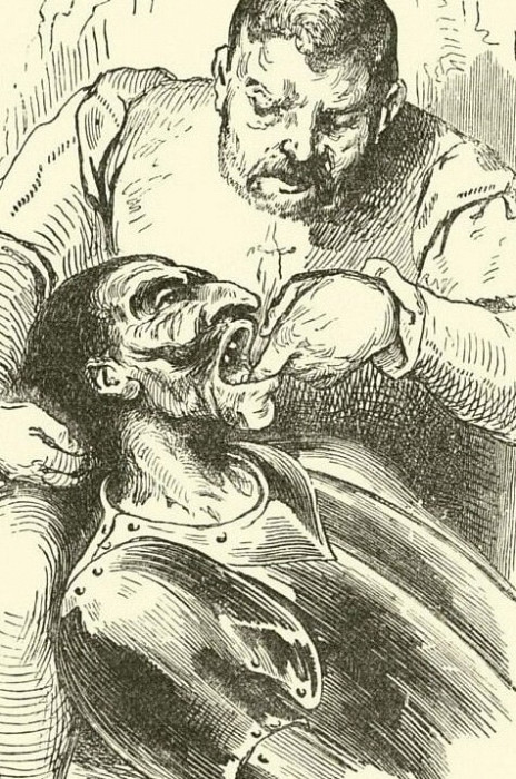 The missing teeth. John Gilbert