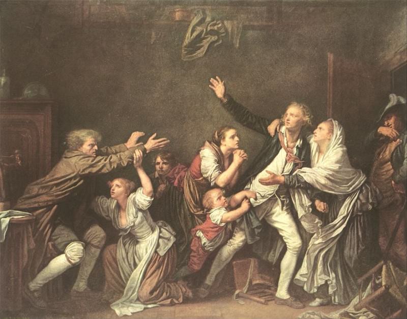 Malediction paternelle. Jean-Baptiste Greuze