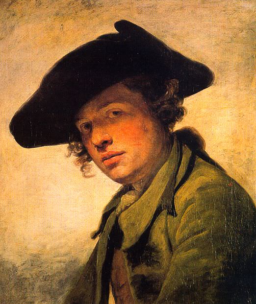 Молодой человек в шляпе. Жан-Батист Грёз