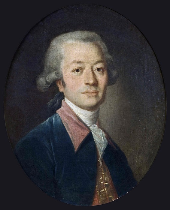 Portrait of a Man in Blue. Jean-Baptiste Greuze (Attributed)