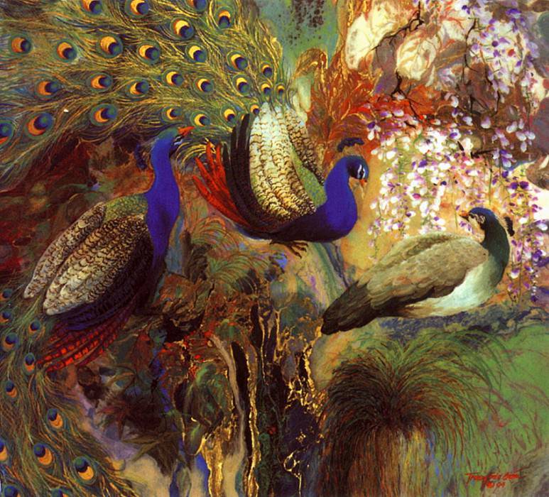 lrs Giam Truong Buu Blue Peacocks. Труонг Бу Гиам