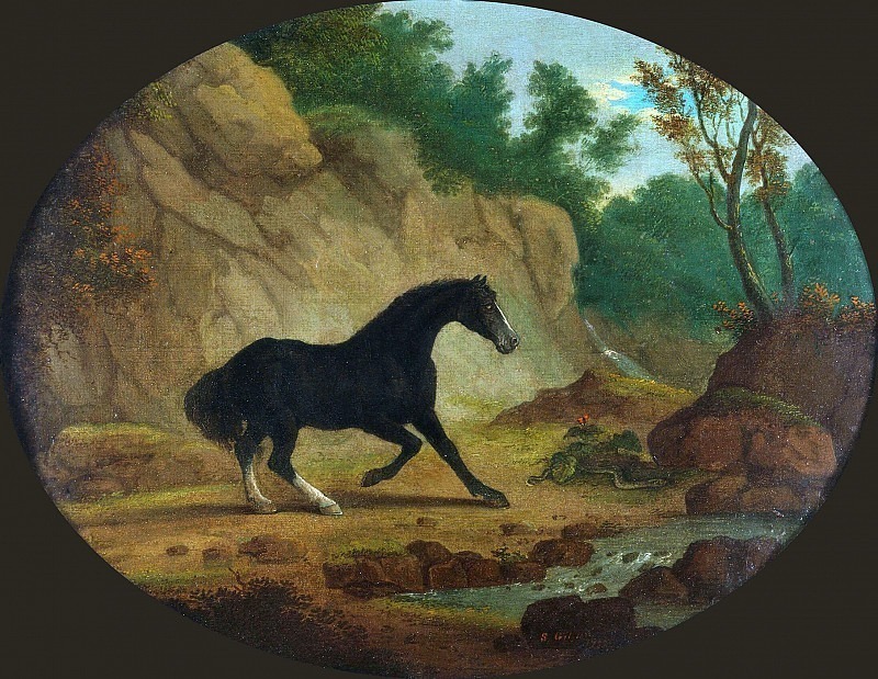 A Horse Frightened by a Snake. Sawrey Gilpin