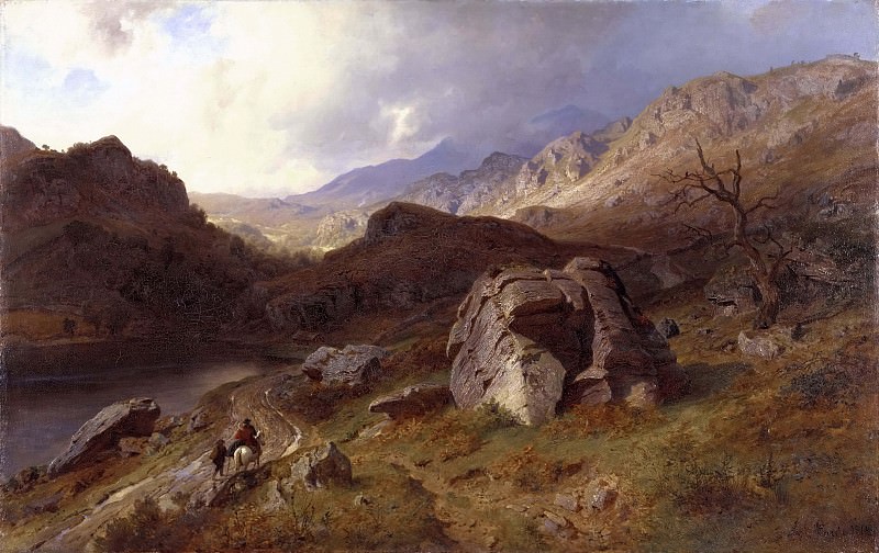 Lledr Valley in Wales. Hans Fredrik Gude