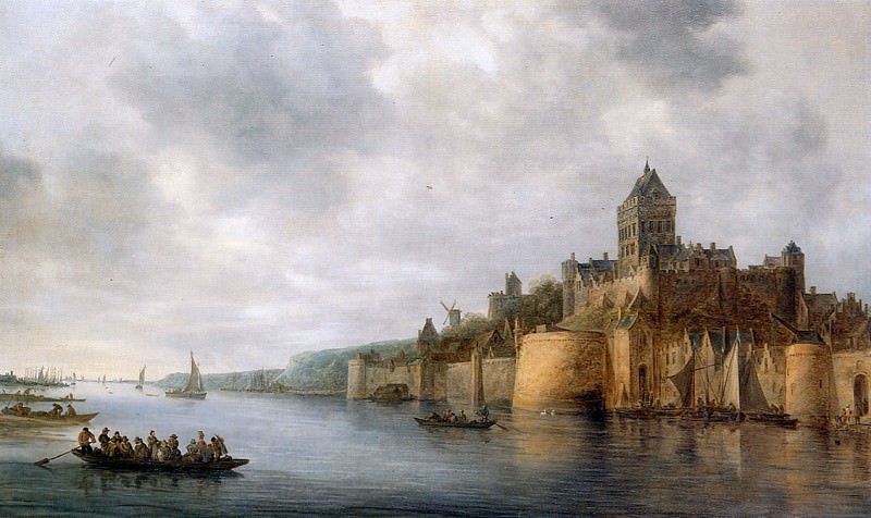 View on castle Valkenhof. Jan Van Goyen