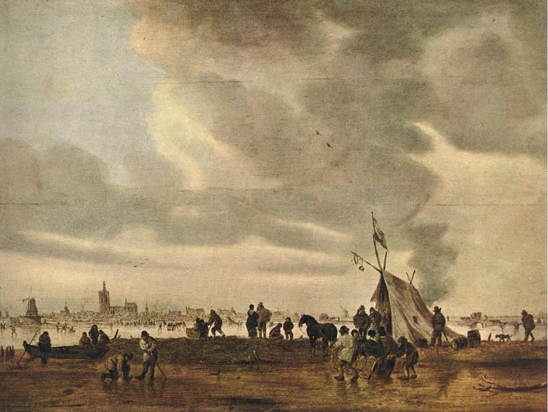Вид на Гаагу зимой. Ян ван Гойен