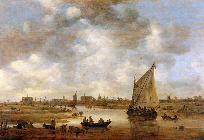 Вид на Лейден. Ян ван Гойен